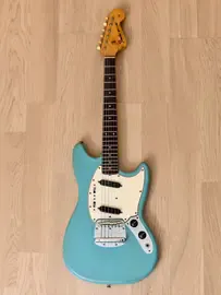 Электрогитара Fender Mustang Pre-CBS Offset Guitar Daphne Blue USA 1964 w/Case
