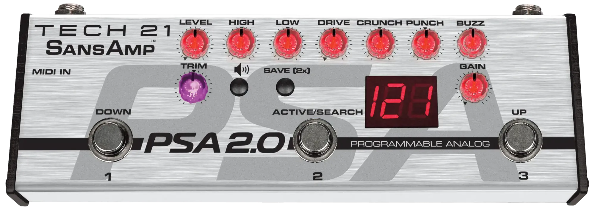 Напольный предусилитель для электрогитары tech21 SansAmp PSA 2.0 Programmable Preamp