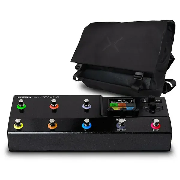 Гитарный процессор Line 6 HX Stomp XL Multi-Effects Pedal-Black with HX Messenger Bag