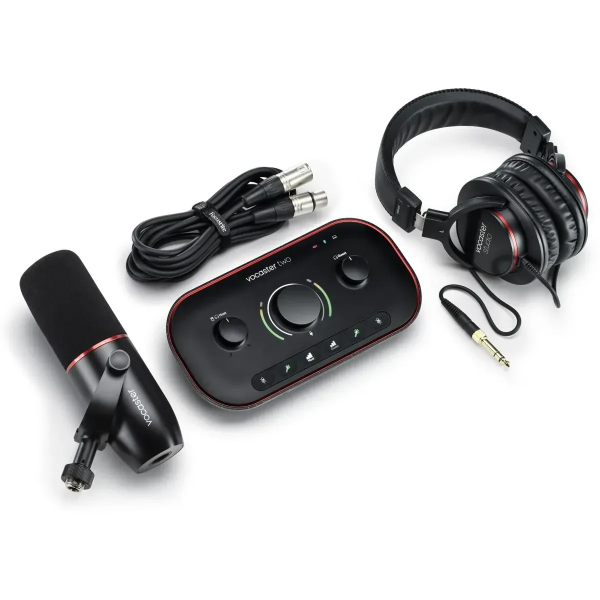 Focusrite Vocaster Two Studio Ultimate Podcasting Kit with Vocaster DM14v Microp