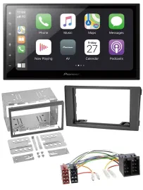 Автомагнитола Pioneer 2-DIN, MP3, Bluetooth, DAB, USB, для Iveco Daily 2006–2014, черный