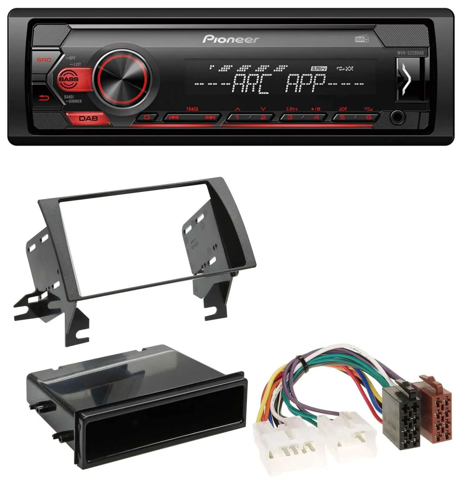 Pioneer DAB 1DIN MP3 AUX USB Autoradio für Toyota Camry (2002-2006)