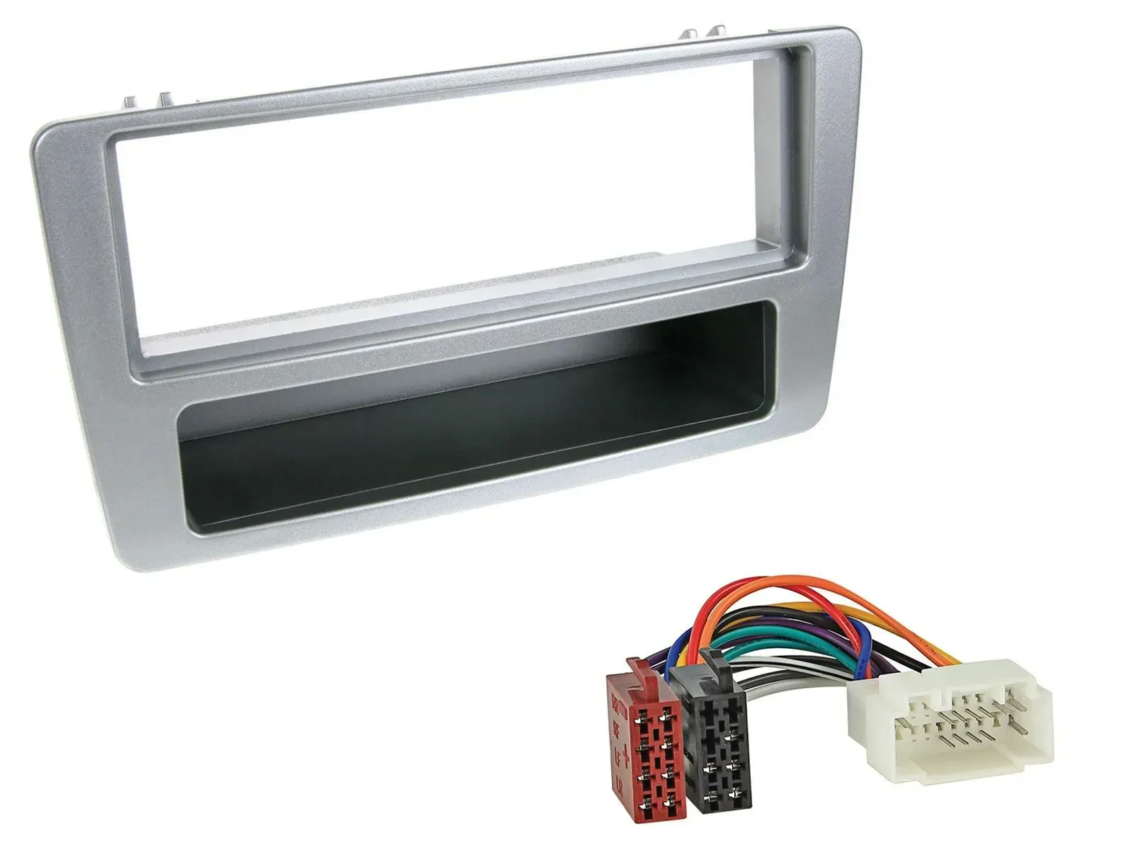 Radioeinbauset DIN Autoradio für Honda Civic 01-03 silber man. Klima.