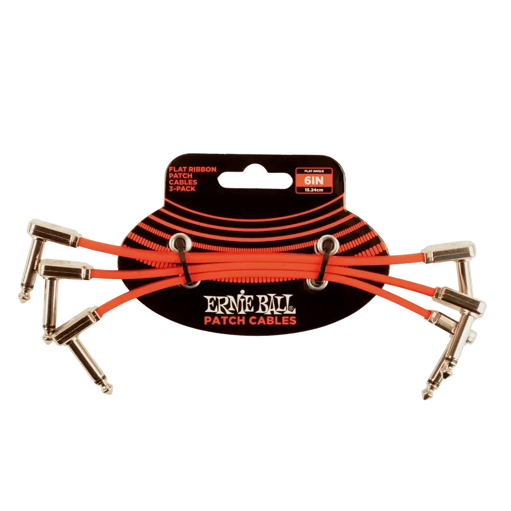 Инструментальный кабель ERNIE BALL 6402 - 3 кабеля/15 см.