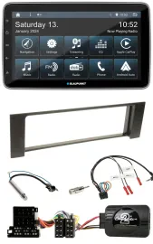 Blaupunkt USB DAB SD Lenkrad Bluetooth Autoradio für Audi A4 2000-2004 ISO