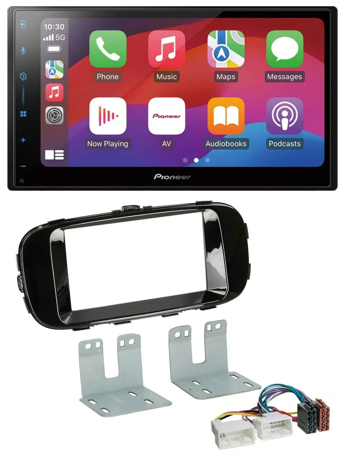 Автомагнитола для Kia Soul PS (с 2014) Pioneer 2 DIN, DAB, USB, MP3, Bluetooth, черный глянец (piano black)