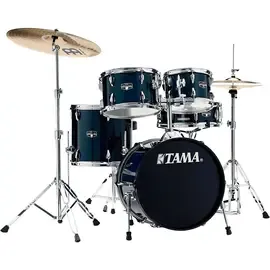 Ударная установка акустическая Tama Imperialstar 5-Piece Complete Drum Set 18 in. Bass Meinl Cymbals Dark Blue