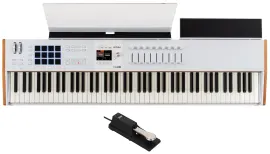 Arturia KEYLAB 88-Key Mk3 White USB Midi Keyboard Controller+Sustain Pedal