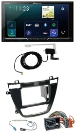 Pioneer 2DIN DAB USB MP3 Bluetooth Autoradio für Opel Insignia 08-13 schwarz