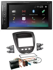 Pioneer DAB MP3 2DIN Bluetooth USB Autoradio für Citroen C1 Peugeot 107 Toyota A
