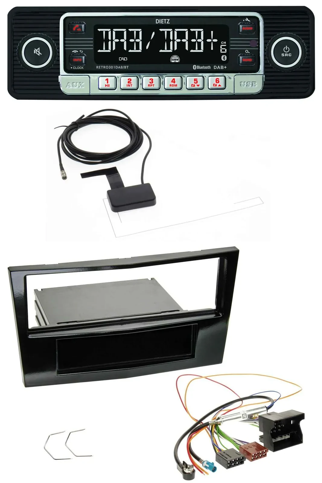 Dietz DAB Bluetooth USB MP3 Autoradio für Opel Astra H Corsa D Zafira B ab 2005