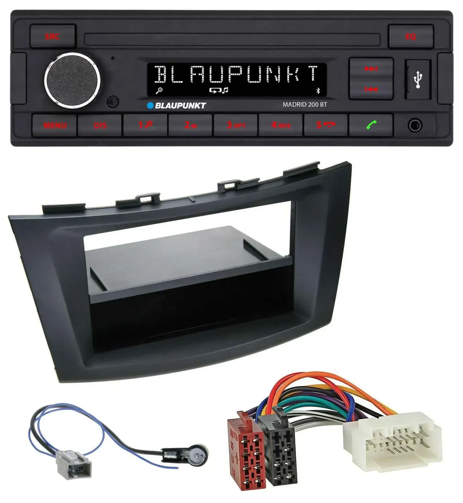 Blaupunkt USB AUX Bluetooth MP3 Autoradio für Suzuki Swift (FZ/NZ, ab 2010)