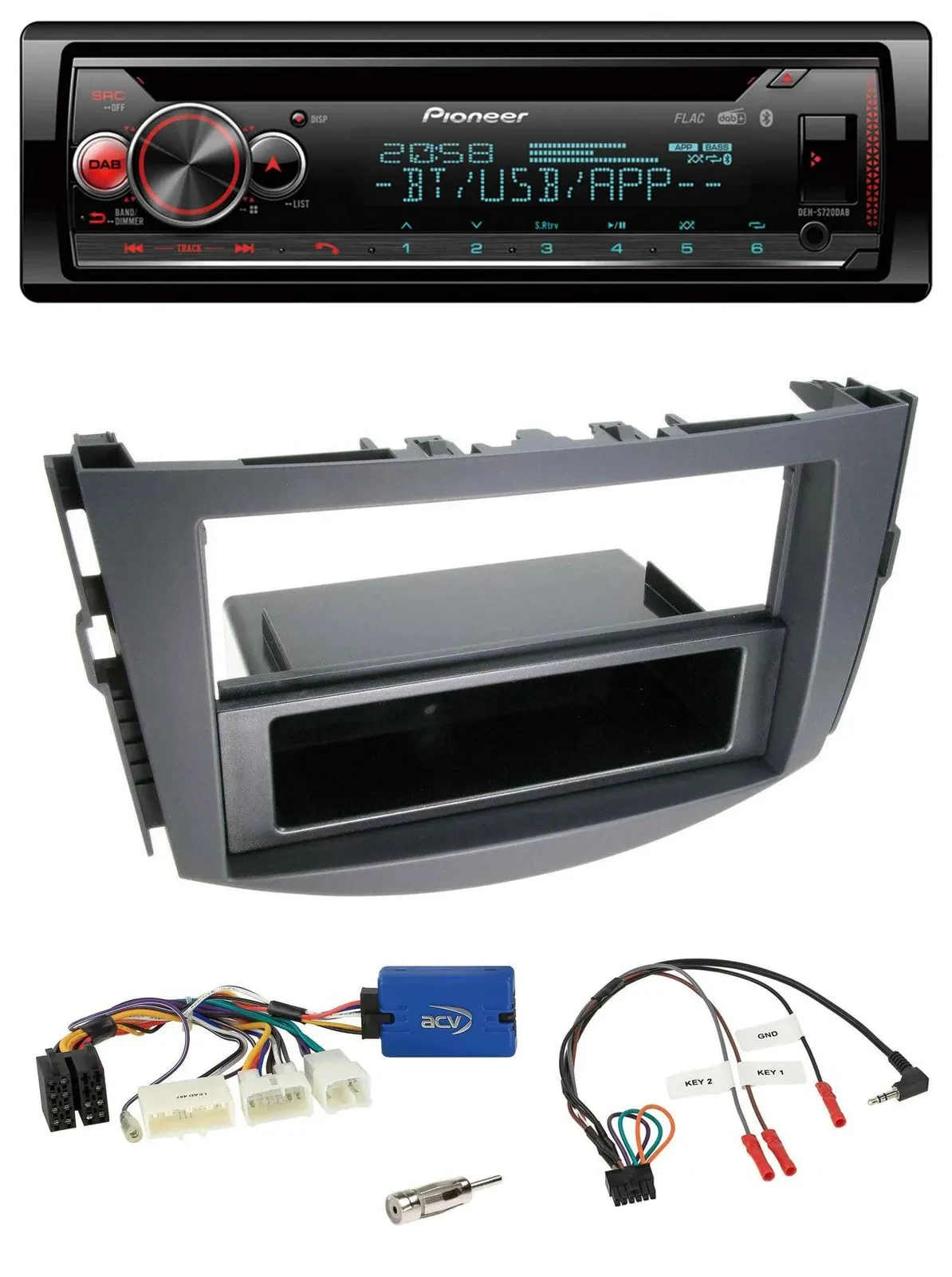 Автомагнитола для Toyota RAV4 (2011–2013) Pioneer CD, DAB, Bluetooth, USB