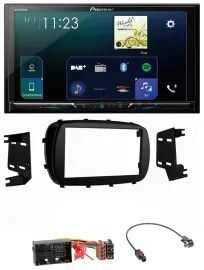 Pioneer MP3 Bluetooth USB 2DIN DAB Autoradio für Fiat 500X (ab 2015)