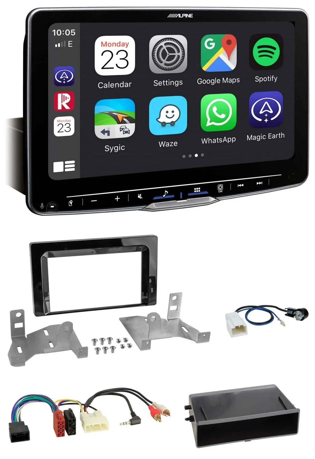 Alpine Bluetooth MP3 USB DAB Autoradio für Toyota Aygo (AB7, ab 2022)