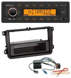 Continental 1DIN DAB MP3 AUX USB Autoradio für Skoda Fabia Octavia Rapid Roomste