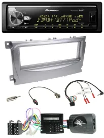Pioneer Bluetooth USB DAB Lenkrad Autoradio für Ford Galaxy C-Max Focus Can-Bus