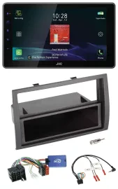 JVC DAB Lenkrad Bluetooth USB Autoradio für Fiat Ducato 2008-2011 schwarz