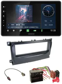 Kenwood MP3 Bluetooth USB DAB Autoradio für Ford Mondeo S-Max 07-14 schwarz