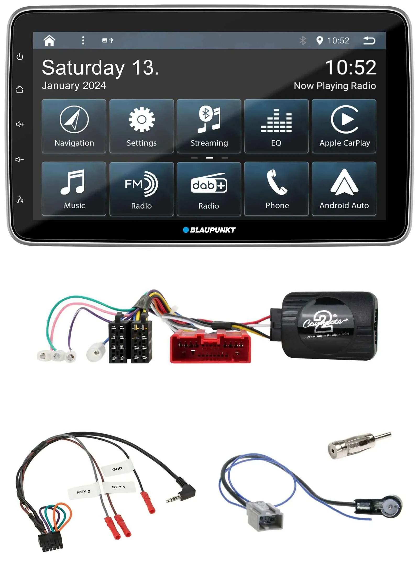 Blaupunkt USB DAB SD Lenkrad Bluetooth Autoradio für Mazda 2 Typ DY 2003-2007