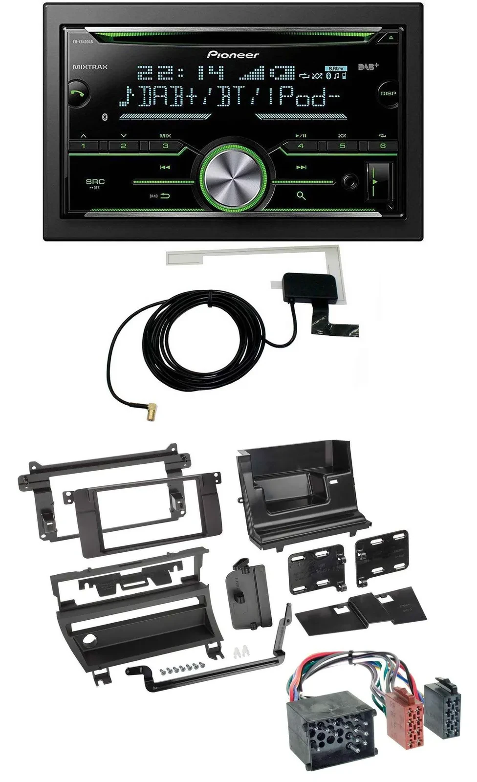 Pioneer CD USB MP3 Bluetooth 2DIN DAB Autoradio für BMW 3er 1999-2002 1 Schalter