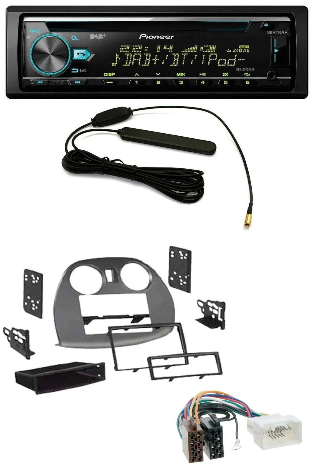 Pioneer CD MP3 AUX DAB USB Autoradio für Mitsubishi Eclipse 4G 2005-2012