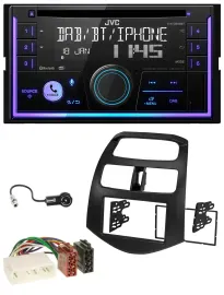 JVC MP3 USB 2DIN DAB Bluetooth CD Autoradio für Chevrolet Spark KLM 2012-2013