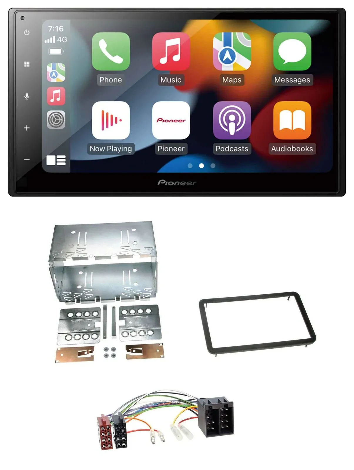 Автомагнитола Pioneer 2DIN, DAB, Bluetooth, USB, MP3 для Alfa Romeo 159/Brera/Spider