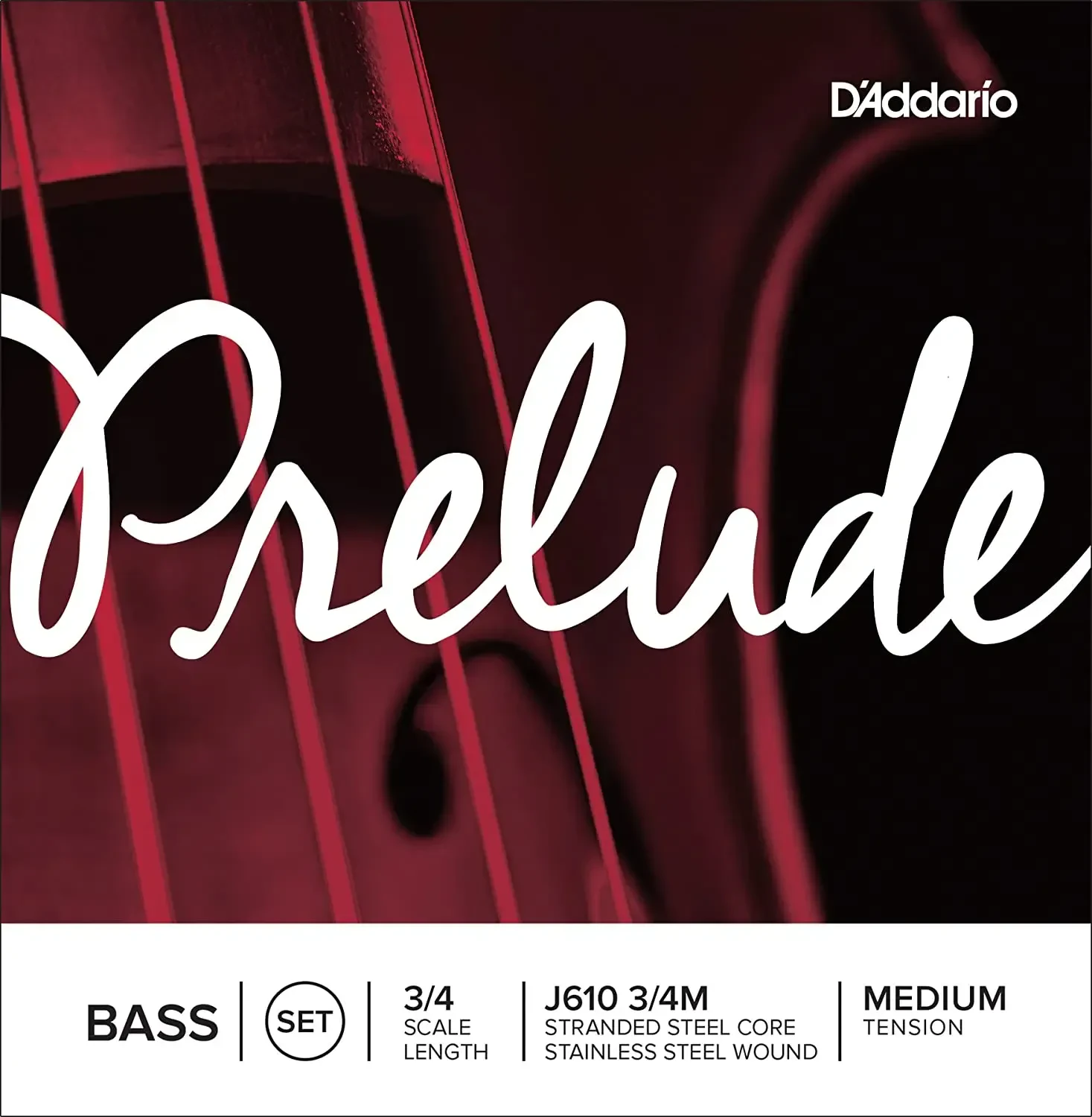 Струны для контрабаса D'Addario Prelude J610 3/4M