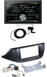 Автомагнитола для Kia Ceed (с 2012) Pioneer 2-DIN CD/USB MP3 Bluetooth DAB черная