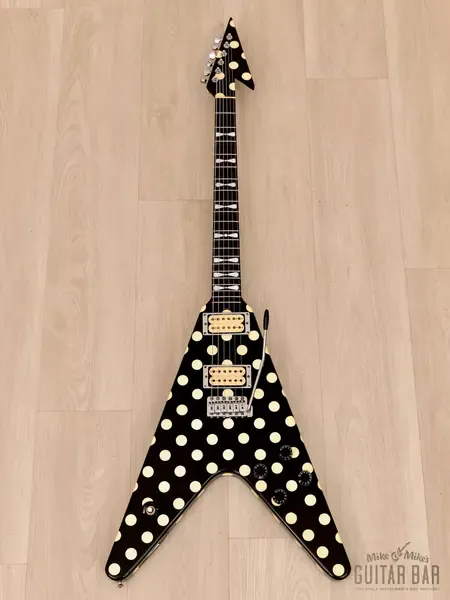 Электрогитара Fernandes FV-105RR Randy Rhoads Flying V Polka Dot, Collector-Grade Japan 1983