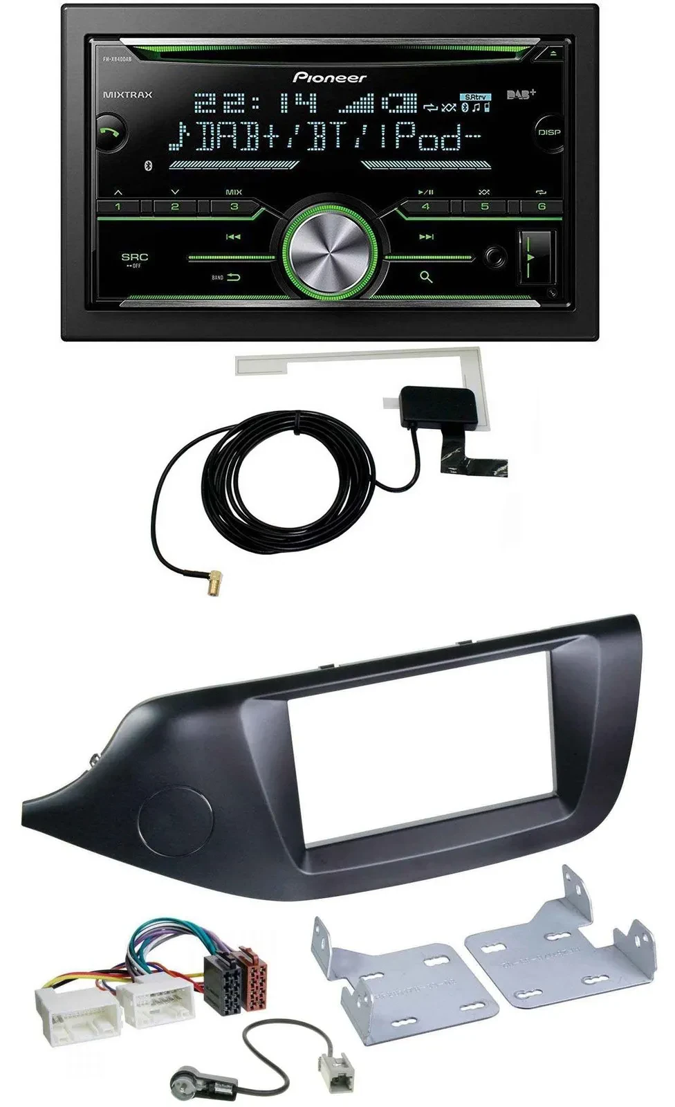 Автомагнитола для Kia Ceed (с 2012) Pioneer 2-DIN CD/USB MP3 Bluetooth DAB черная