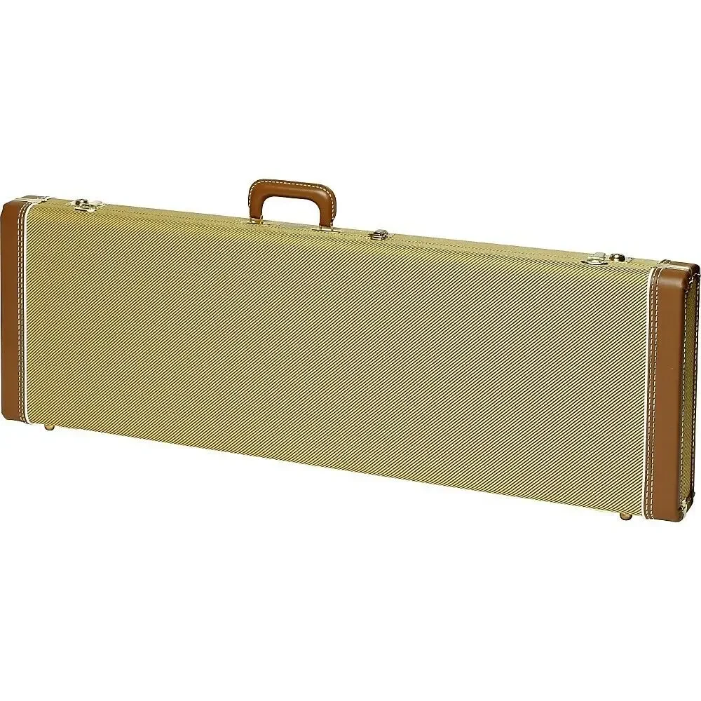 Кейс для бас-гитары Fender Jazz Bass Hardshell Case Tweed Red Plush Interior