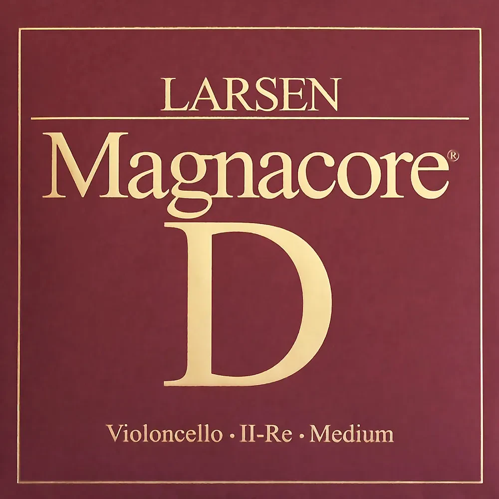 Larsen Strings Magnacore Cello D String 4/4 Size, Medium Steel, Ball End