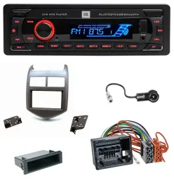 JBL AUX MP3 USB Bluetooth SD Autoradio für Chevrolet Aveo Sonic ab 2011 dunkelgr