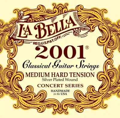 Струна для классической гитары La Bella 2004MH, нейлон посеребренный, калибр 29
