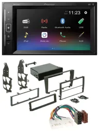 Pioneer DAB MP3 2DIN Bluetooth USB Autoradio für Lexus IS 300 (2001-2005)