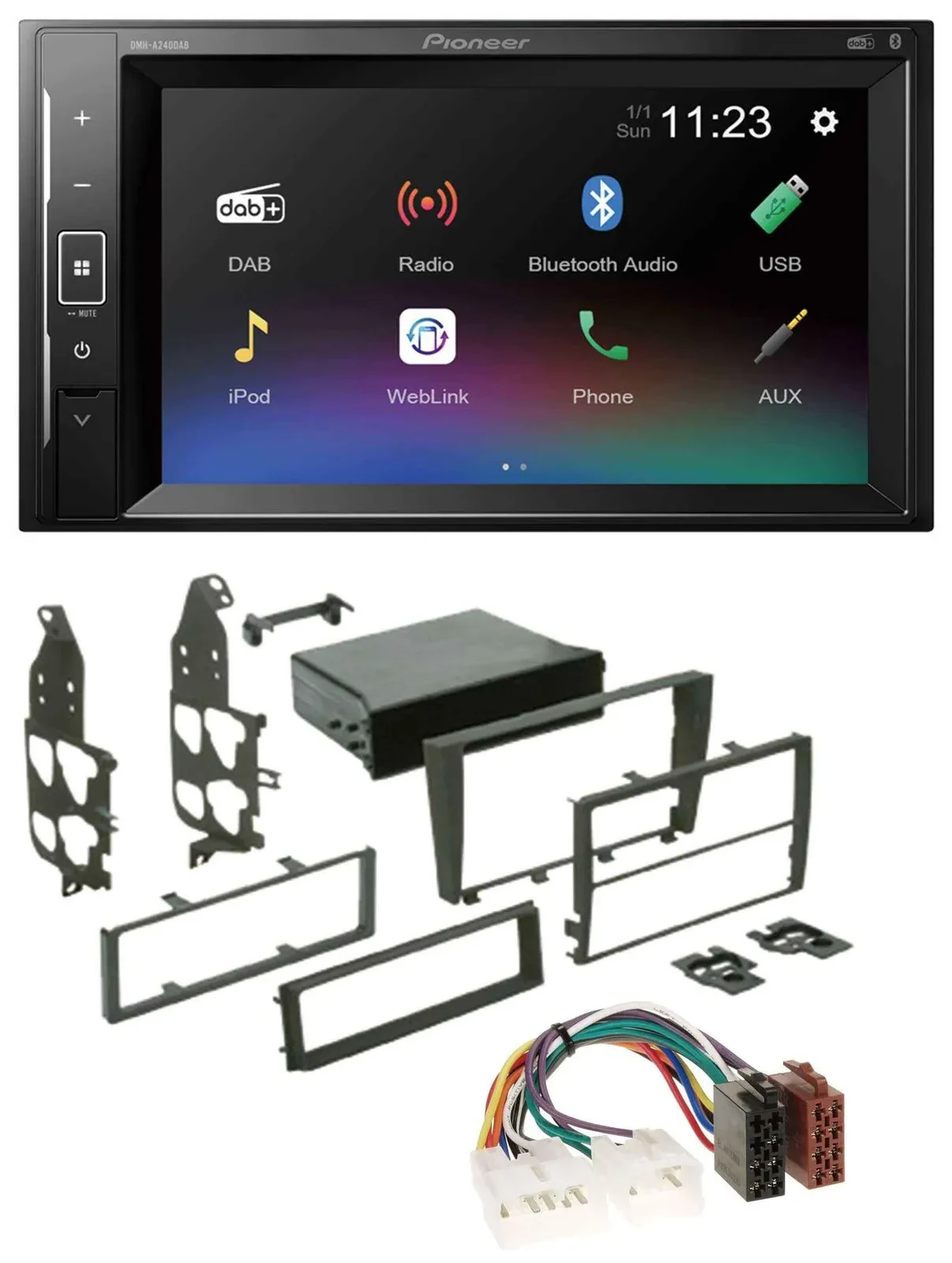 Pioneer DAB MP3 2DIN Bluetooth USB Autoradio für Lexus IS 300 (2001-2005)