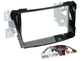 Einbauset Doppel DIN Autoradio für Hyundai i40 ab 11 VF Klavierlack AUX USB