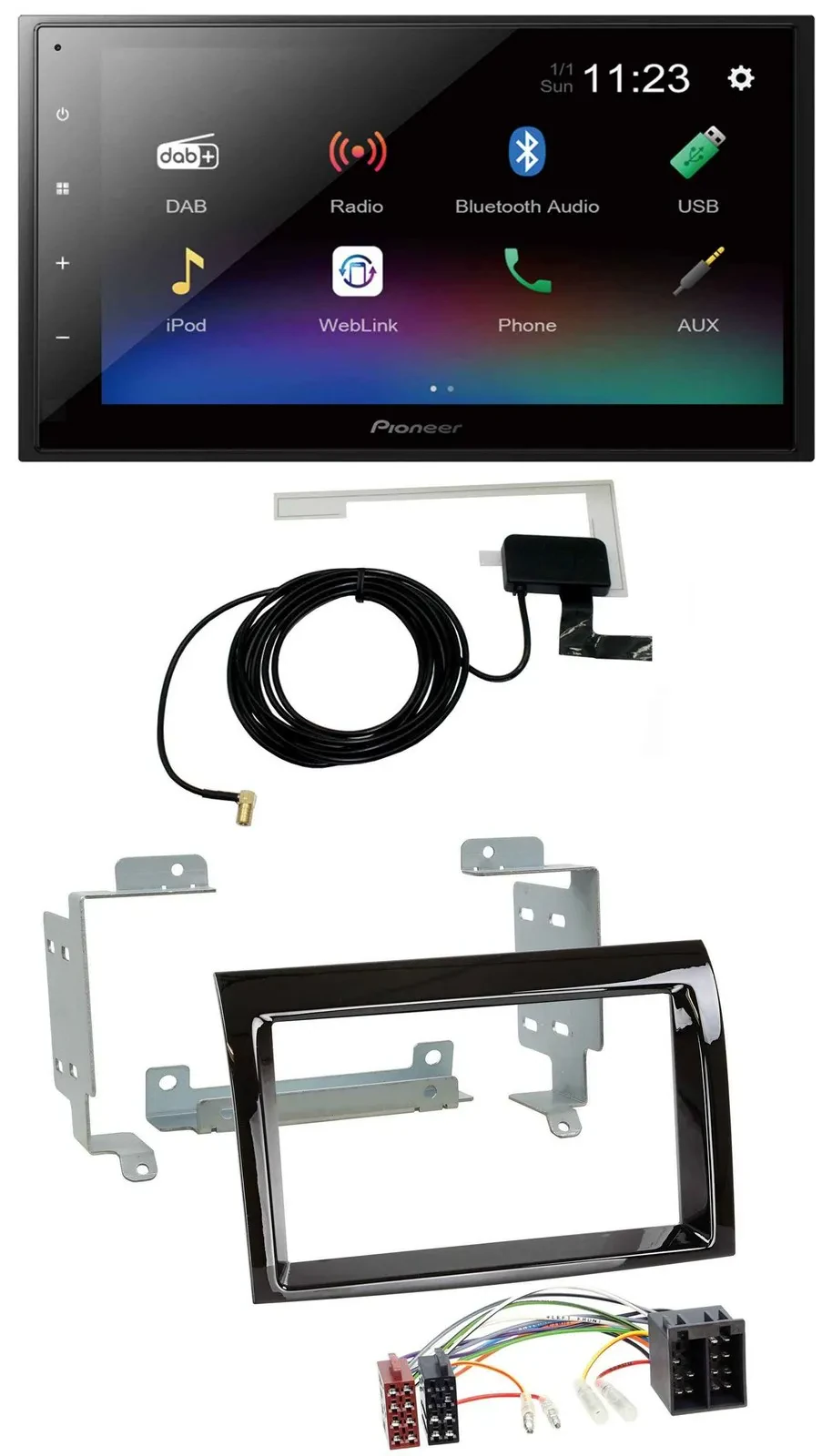 Pioneer DAB MP3 Bluetooth 2DIN USB Autoradio für Peugeot Boxer Citroen Jumper Fi