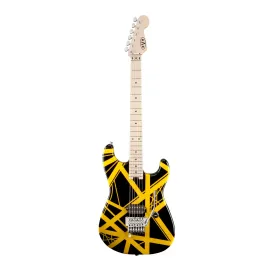 Б/У Электрогитара EVH Striped Series 6-струнная, чёрная с жёлтыми полосами