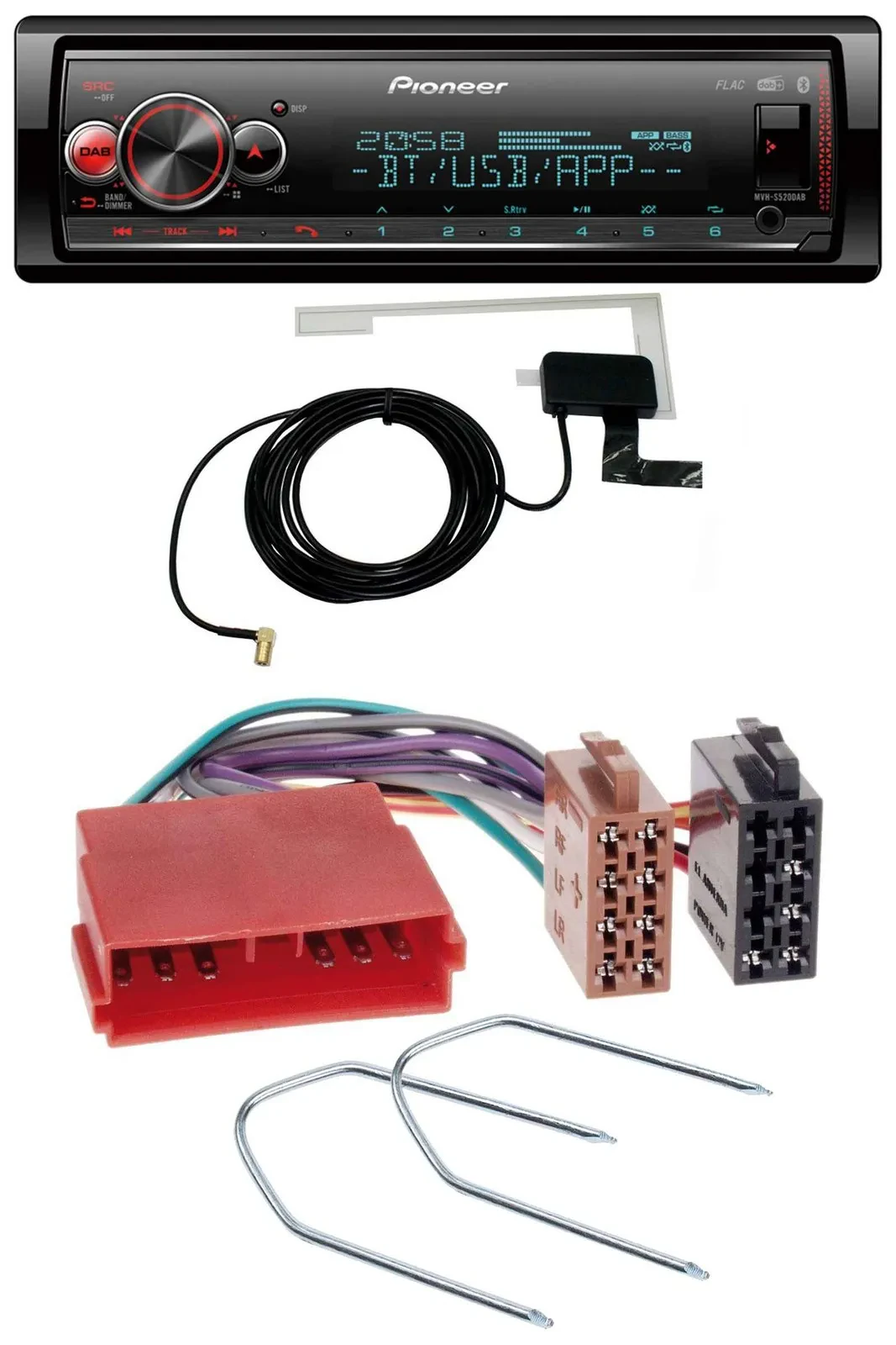 Автомагнитола Pioneer Bluetooth DAB USB MP3 для Citroen BX (1992–1994), XM (1989–2000)