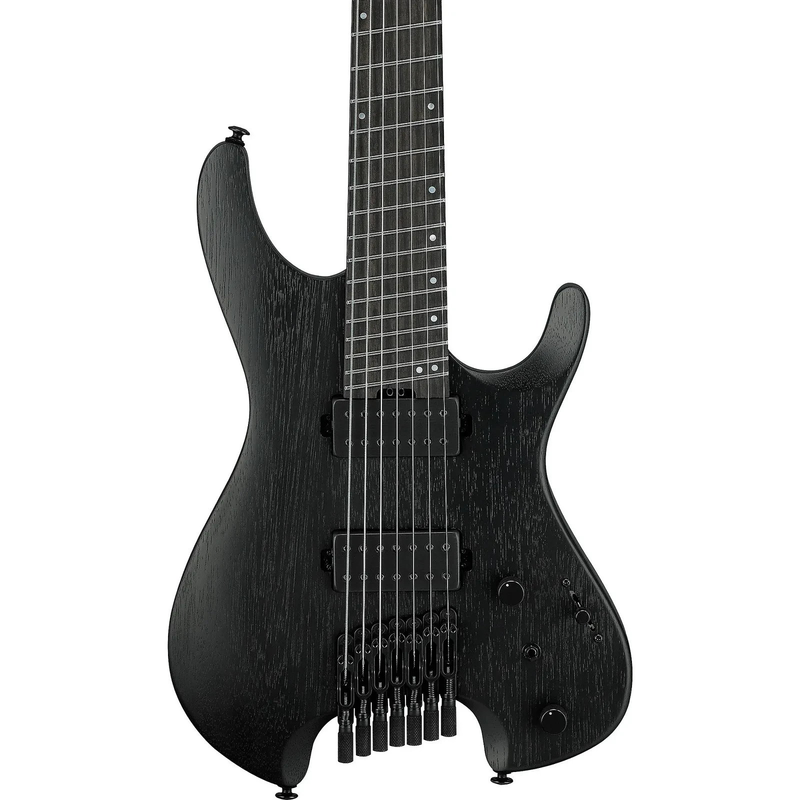 Ibanez QX527B Standard 7-String Electric Guitar, Ebony, Weathered Black