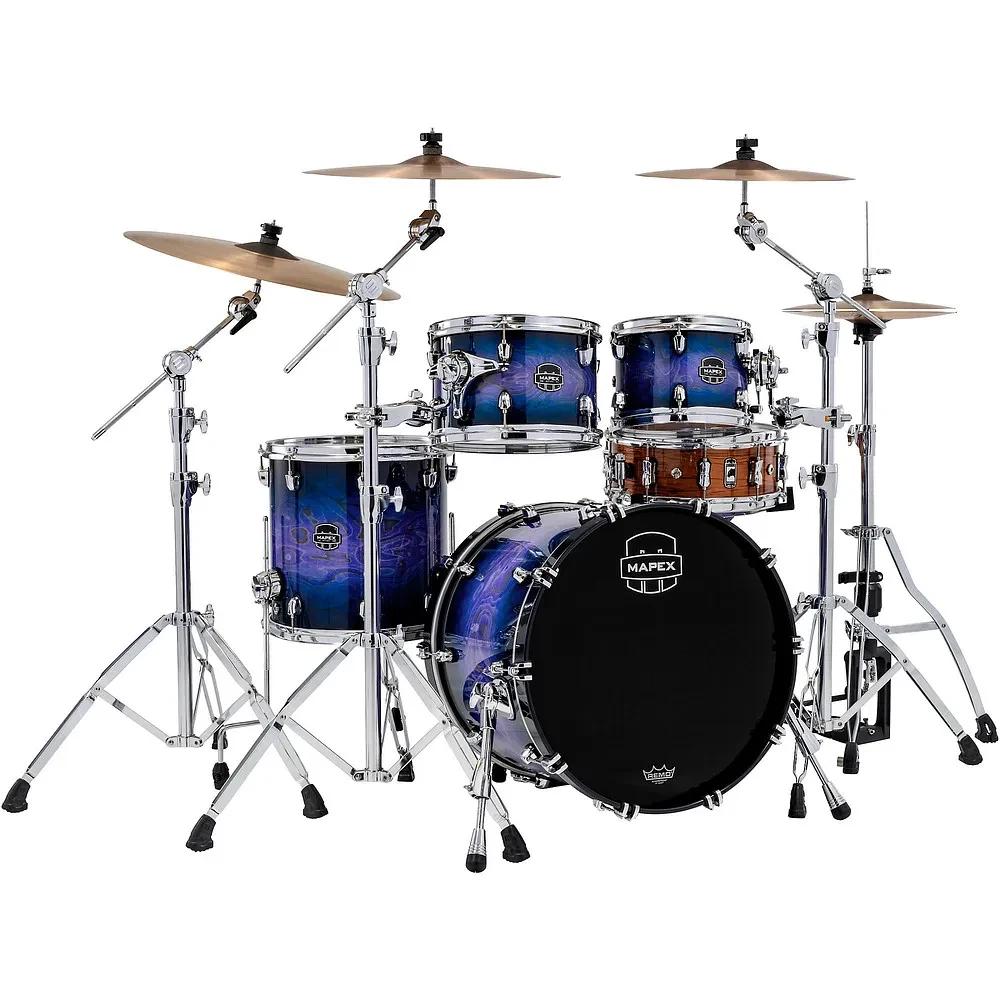 Mapex Saturn VI Fusion 4Piece Shell Pack with 20" Bass Drum Cobalt Burst