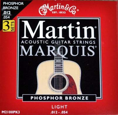 Струны для акустической гитары Martin 41M2100PK3 12-54, 3 комплекта