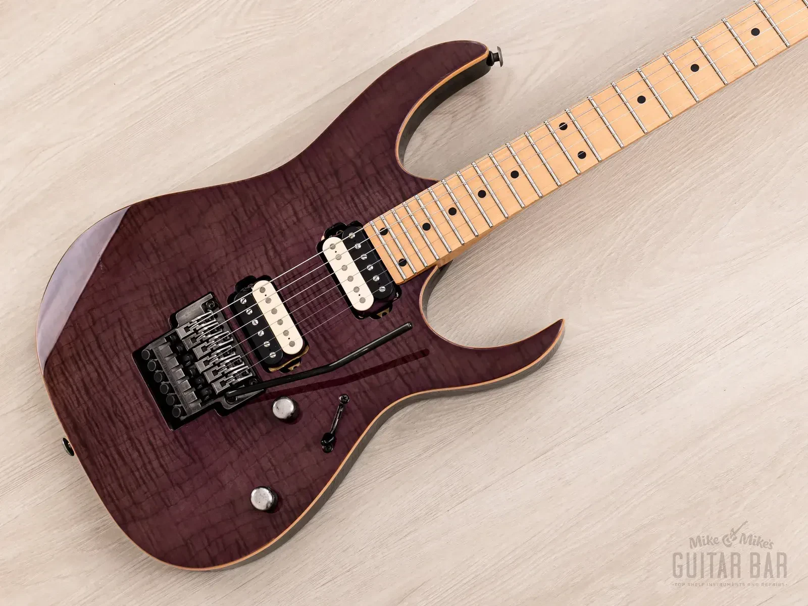 Б/У Электрогитара Ibanez IRG740K Spot Model RG5-150 HH Medium Scale Flame Top 1996
