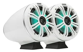 Kicker 46KMFC65W 6.5" Marine Boat Coaxial Tower Speaker 2-Pack