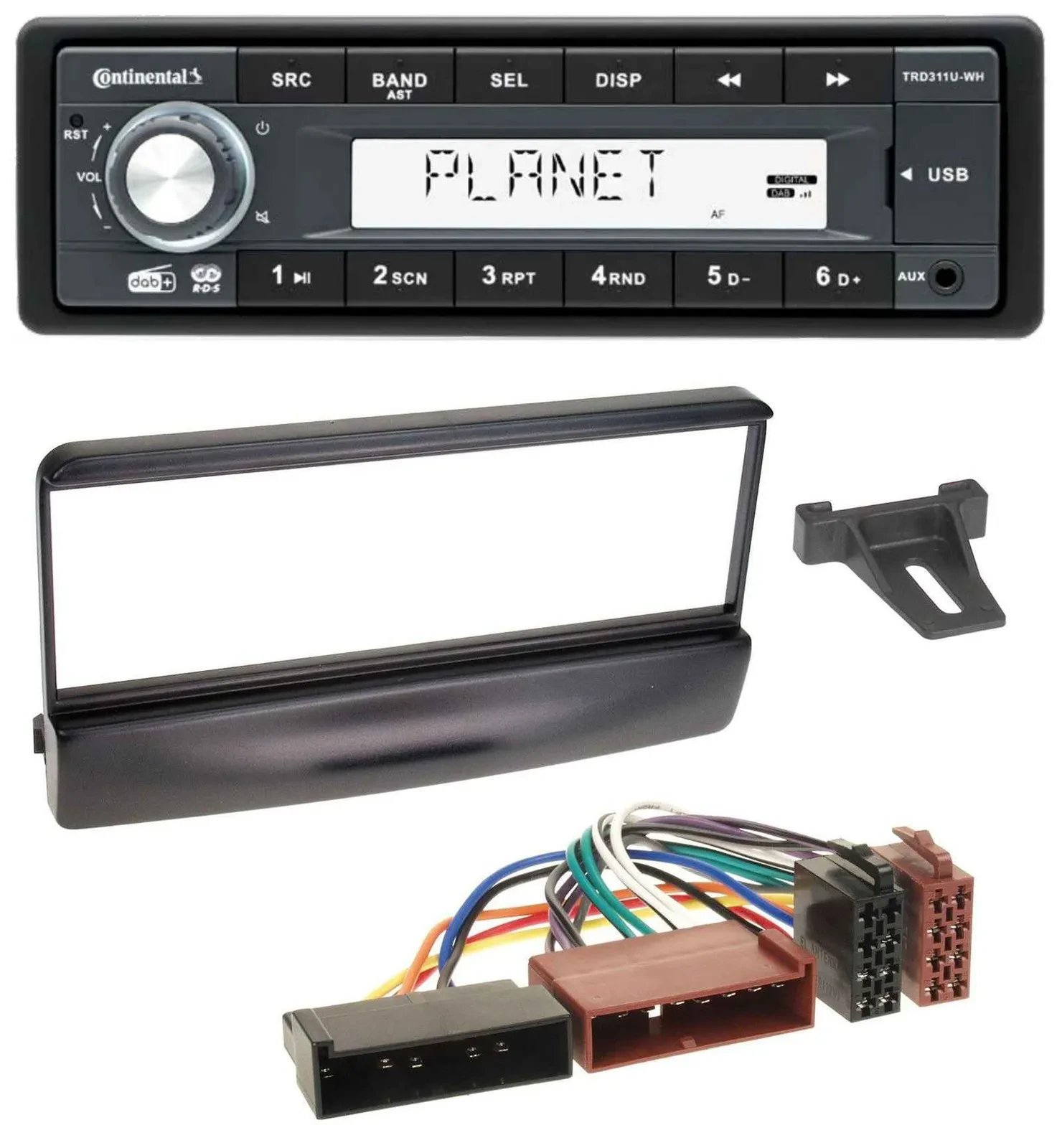 Автомагнитола Continental 1-DIN, MP3, USB, AUX, DAB для Ford Cougar/Escort/Fiesta/Focus