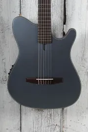 Ibanez FRH10N Thinline Nylon Acoustic Electric Guitar Indigo Blue Metallic