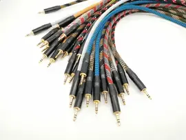Компонентный кабель ZZcable G47-3,5-2JR-0125-Z 3.5-2х6.3мм 1.25м угловой